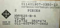 Подшипник линейный INA KWVE25-B-S-V2-G4
