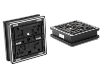 Блочная присоска VCBL-R 160x160x45 30/50 6,5/7,5 TV с сенсорным клапаном для растровых столов